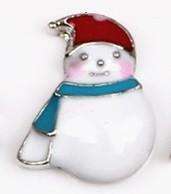 Feshionn IOBI Charms Snowman Holiday Collection Free Floating Charms for Charm Locket Necklaces