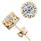 Feshionn IOBI Earrings 18K Yellow Gold / Standard Royal Crown IOBI Crystals Stud Earrings