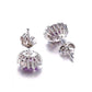 Feshionn IOBI Earrings Alexandrite Sapphire Oval Cut 1CT IOBI Precious Gems Halo Earrings