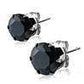 Feshionn IOBI Earrings Black Ice Colorful Zirconia Diamonds Studs - Six Colors to Choose From!