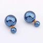 Feshionn IOBI Earrings Blue Bowling Pin Reversible Pearl Earrings - Five Colors to Choose!