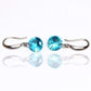 Feshionn IOBI Earrings Blue Topaz / 8mm Naked IOBI Crystals Drill Earrings - The Exotic Collection by Feshionn IOBI