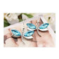 Feshionn IOBI Earrings Blue Winged Austrian Crystal Dragonfly Dangle Earrings