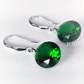 Feshionn IOBI Earrings Emerald / 10mm Naked IOBI Crystals Drill Earrings - The Exotic Collection by Feshionn IOBI