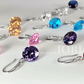 Feshionn IOBI Earrings Exotic Gold Naked IOBI Crystals Drill Earrings - 10mm