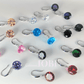 Feshionn IOBI Earrings Exotic Rose Naked IOBI Crystals Drill Earrings - 10mm