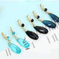 Feshionn IOBI Earrings Fascinating Long Teardrop Bead and CZ Dangle Earrings ~ Six Colors to Choose!