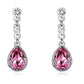Feshionn IOBI Earrings Fuschia Pink IOBI Crystals Dew Drop Earrings - Choose Your Color