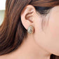 Feshionn IOBI Earrings Hammered Gold Clamshell Scoop Clip-On Earrings