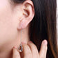Feshionn IOBI Earrings Love Chain Dangling Heart Earrings
