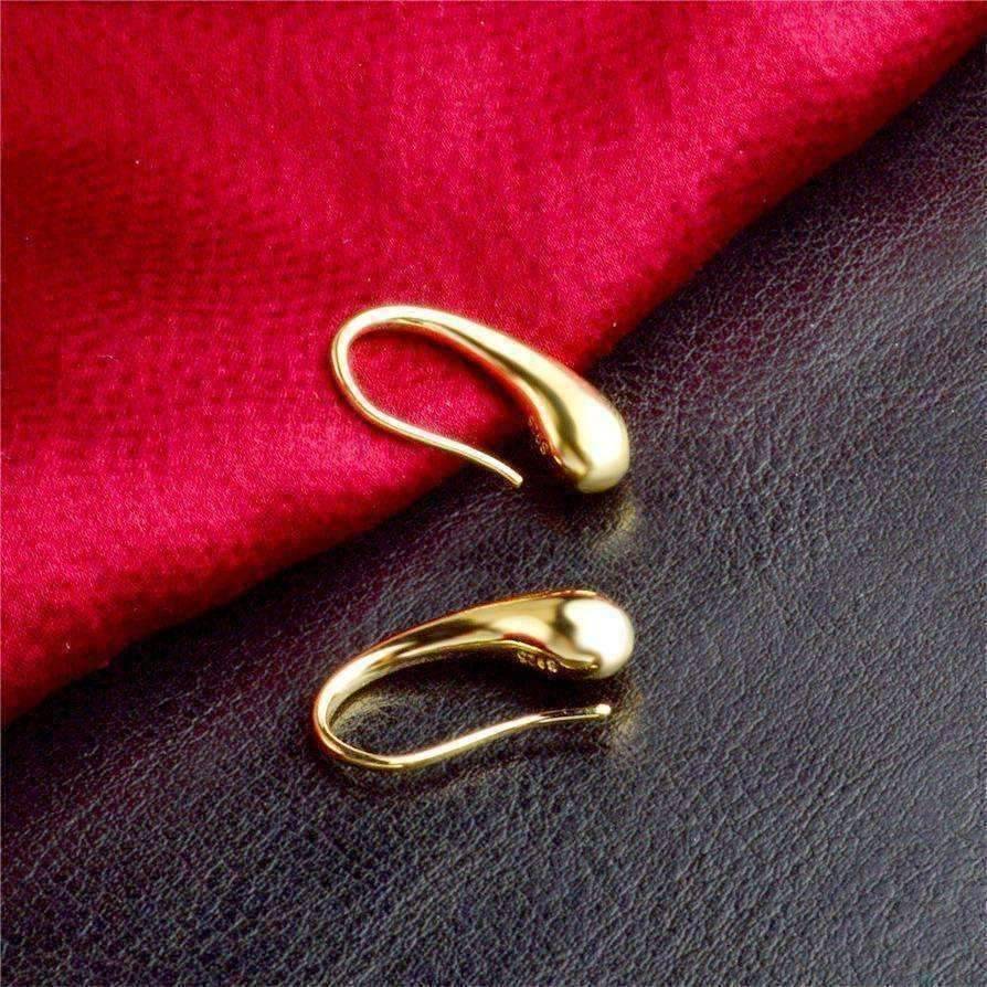 Feshionn IOBI Earrings ON SALE - Chic Tear Drop Silver or Gold Hook Earrings