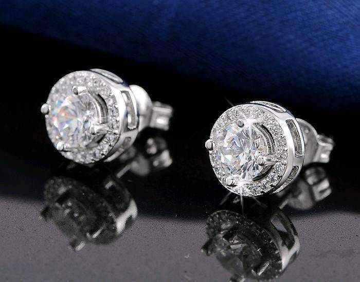 Feshionn IOBI Earrings ON SALE - Enchanted Halo Crystal Stud Earrings
