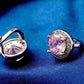 Feshionn IOBI Earrings ON SALE - Round Cut Halo Earrings in Five Elegant Colors