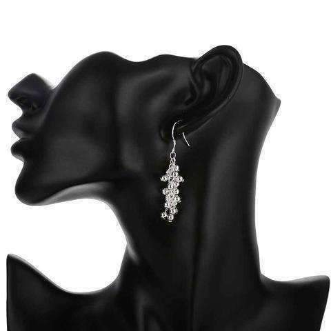 Feshionn IOBI Earrings ON SALE - Tiny Dangling Grape Beads Sterling Silver Earrings