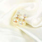 Feshionn IOBI Earrings Opal Marbled Bowling Pin Reversible Pearl Earrings - Nine Funky Colors to Choose!