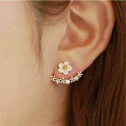 Feshionn IOBI Earrings Peek-A-Boo Posies Flowered Stud Earrings & Jacket