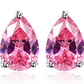 Feshionn IOBI Earrings Persian Pink Pear 3.15CT Pink Topaz IOBI Precious Gems Earrings
