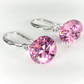 Feshionn IOBI Earrings Pink Quartz / 10mm Naked IOBI Crystals Drill Earrings - The Exotic Collection by Feshionn IOBI