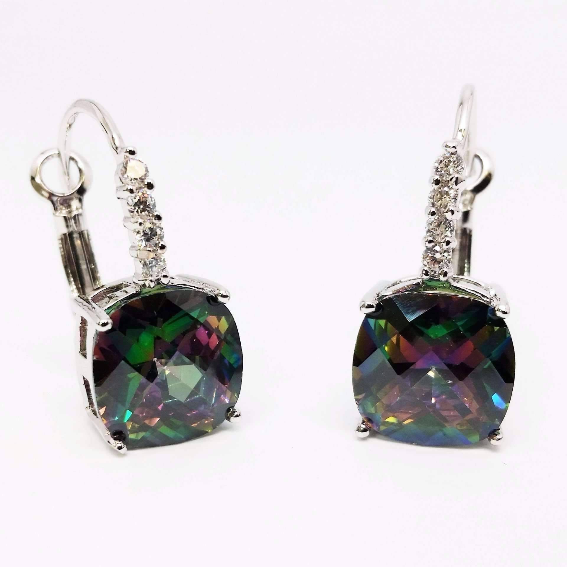 Feshionn IOBI Earrings Rainbow Pure - IOBI Crystals Rainbow Color Drop Earrings