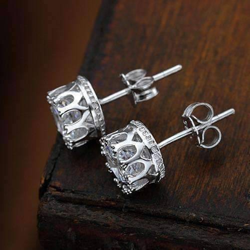Feshionn IOBI Earrings Royal Crown IOBI Crystals Stud Earrings