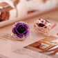 Feshionn IOBI Earrings Shimmering Violet Golden Reflections Metallic Rose Lever Back Stud Earrings - in Four Colors