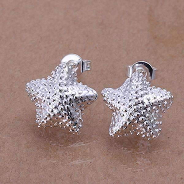 Feshionn IOBI Earrings silver Silver Starfish Stud Earrings