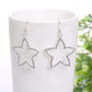 Feshionn IOBI Earrings Superstar Crystal Star Silhouette Dangling Earrings