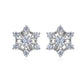 Feshionn IOBI Earrings Winter White Austrian Crystal Snowflake Stud Earrings