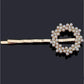Feshionn IOBI Hair Jewelry Circle Dainty Dress Up Pearl and Crystal Hair Pins