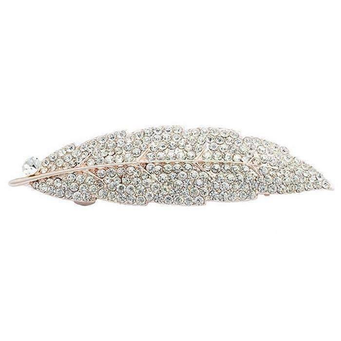Feshionn IOBI Hair Jewelry Crystal Feather Elegance Crystal and Rhinestone Hair Clip Barrettes ~ Choose your style!