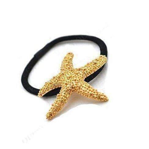 Feshionn IOBI Hair Jewelry gold Gold Starfish Hair Tie