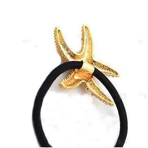 Feshionn IOBI Hair Jewelry Gold Starfish Hair Tie