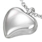 Feshionn IOBI Necklaces 3D Stainless Steel Bold Heart Necklace