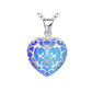 Feshionn IOBI Necklaces Blue Luminous Heart Small Glow in The Dark Pendant Necklace