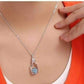 Feshionn IOBI Necklaces Bottled Up Love IOBI Crystals Necklace In Aqua Blue