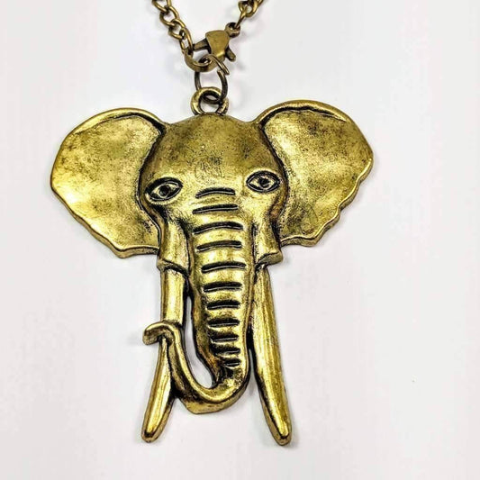 Feshionn IOBI Necklaces Bronze Large Bronzed Elephant Necklace