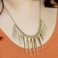 Feshionn IOBI Necklaces Dangling Icicles Necklace in Gold or Silver