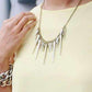 Feshionn IOBI Necklaces Dangling Icicles Necklace in Gold or Silver