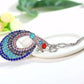 Feshionn IOBI Necklaces Illusions Multi-Colored Crystal Turkish Eye Pendant Necklace