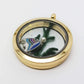 Feshionn IOBI Necklaces Large Gold "Under The Sea" Charm Locket For A Necklace
