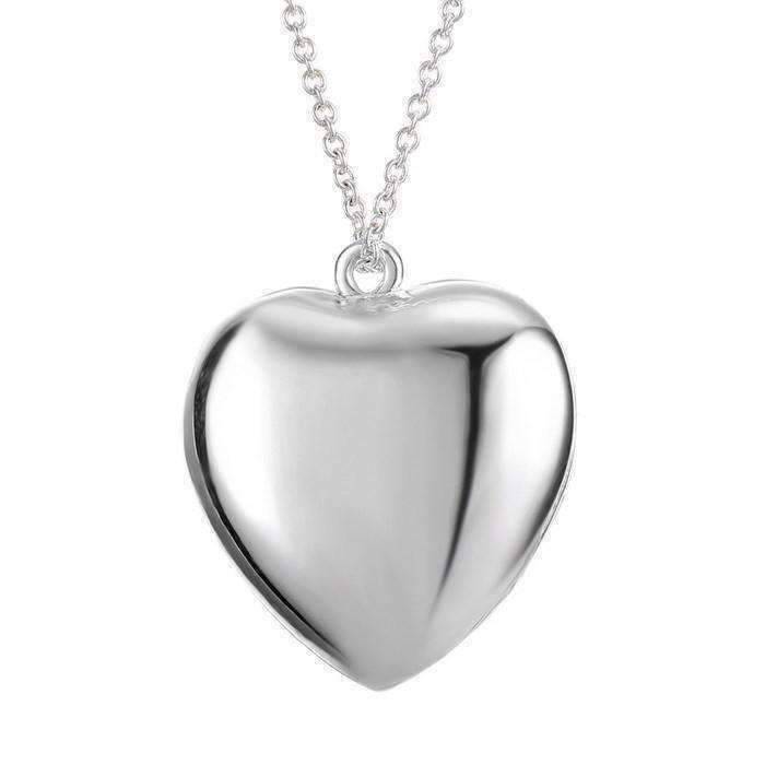Feshionn IOBI Necklaces Lustrous Heart Glow in The Dark Pendant Necklace