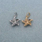 Feshionn IOBI Necklaces Mini Dancing Micro Pave Starfish Pendant Necklace
