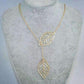 Feshionn IOBI Necklaces ON SALE - Leaf Tassle Necklace in Yellow Gold or White Gold