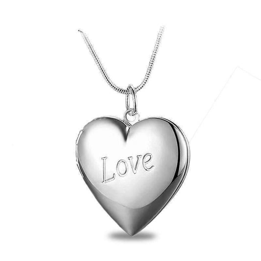 Feshionn IOBI Necklaces ON SALE - LOVE Sterling Silver Heart Locket Necklace