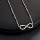 Feshionn IOBI Necklaces ON SALE - Micro Pavé Mini Eternity Symbol Sterling Silver Necklace