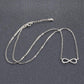 Feshionn IOBI Necklaces ON SALE - Micro Pavé Mini Eternity Symbol Sterling Silver Necklace