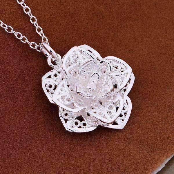 Feshionn IOBI Necklaces ON SALE - Silver Lotus Flower Necklace