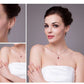 Feshionn IOBI Necklaces Pink Tourmaline Oval Cut 1.7CT IOBI Precious Gems Halo Pendant Necklace