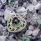 Feshionn IOBI Necklaces Romance Genuine Green Mystic Topaz Heart IOBI Precious Gems Pendant Necklace
