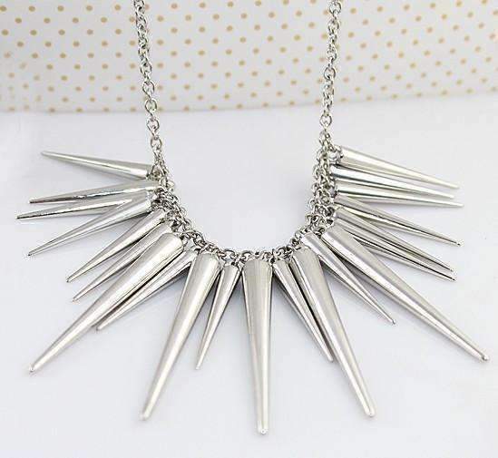 Feshionn IOBI Necklaces Silver Dangling Icicles Necklace in Gold or Silver